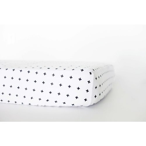 Organic Crib Sheet - Swiss Cross