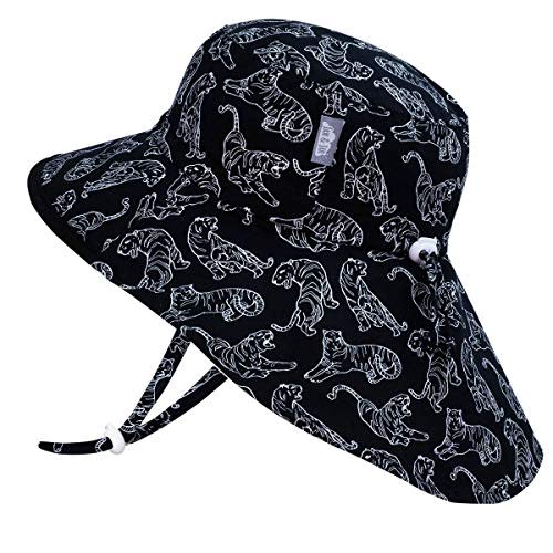 JAN & JUL Grow-with-Me Large Brim Cotton Adventure Sun Hat for Baby Toddler Kids