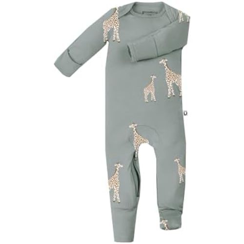 GUNAMUNA Unisex Baby, Toddler Ultra-Soft Convertible Pajama, Footie Romper Sleeper with Diaper Zipper for Easy Changing