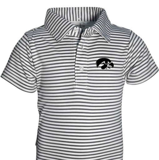 Baby CHARCOAL Iowa Hawkeyes Carson One Piece Polo - 91971993