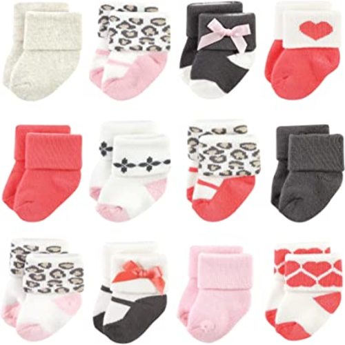 Luvable Friends Baby Newborn and Baby Terry Socks