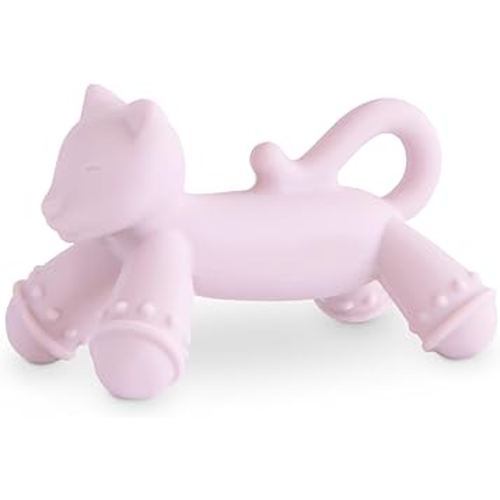 mushie Silicone Baby Teether Toy | Cat Figurine Teether