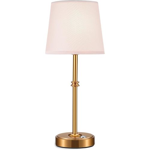 Rechargeable LED Cordless Table Lamp, 5200mAh Battery Operated, 3 Level Brightness, Portable Night Bedside Lamp, Ambient Desk Light for Home Decor, Patio, Restaurant, Dinning(Antique Brass)