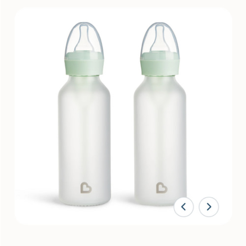 Bond™ Silicone Glass Bottle 8oz, 2pk | Munchkin