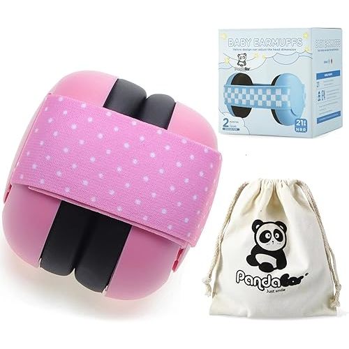 PandaEar Baby Ear Protection, Noise Cancelling Headphones EarMuffs for Babies & Toddlers 0-3 Years