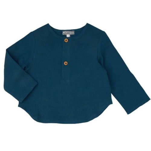 Boy's Kids' Muslin Long Sleeve Top - Petit Confection 24M