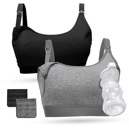 Momcozy Seamless Pumping Bra Hands Free, Comfort and Great Support Nursing  and Pumping Bra, Fit for Spectra, Lansinoh, Philips Avent and More, Medium