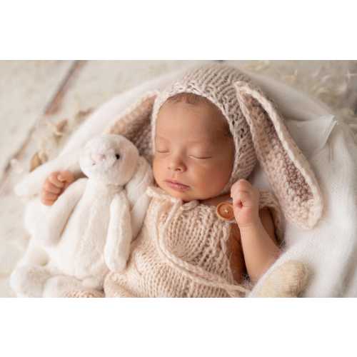 Newborn Bunny Romper Set Easter Newborn Photography Bunny Hat Newborn Bunny Photo Props Newborn Easter Newborn Bunny Boy Girl Outfit Baby