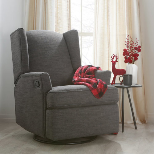 Second Story Home Heming Wingback Recliner Nursery Glider & Reviews | Wayfair