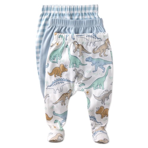 Fallon Footed Organic Cotton Assorted 3-Pack Pants