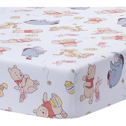 Bedtime Originals Disney Baby Winnie The Pooh & Friends Fitted Crib Sheet