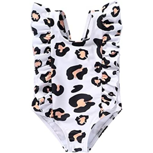 Newborn Baby Girl Ruffle Swimsuit Infant Toddler One Piece Floral Bikini Beach Bathing Swimwear Set
