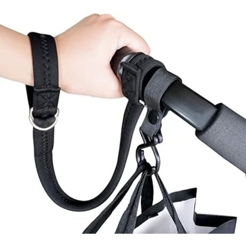 Baby Stroller Pram Wheelchair Safety Wrist Strap or Short Leash for Dog(Black)