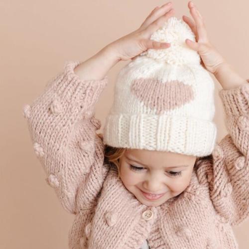 Large Heart Hat, Blush - The Blueberry Hill | Maisonette