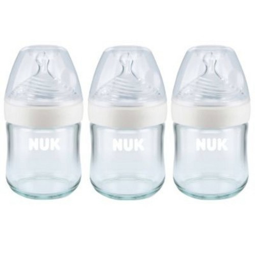 NUK Glass Baby Bottles - 4 fl oz/3pk