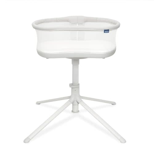 HALO BassiNest Swivel Sleeper 3.0 – Over-Bed Baby Bassinet with 360 Rotation, Adjustable Height, Breathable Mesh, Safe Close Sleeping, Lowering Wall for Easy Access, Feeding & C-Section Recovery