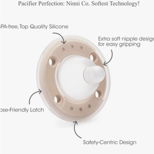 Ninni Pacifier Petal Pink 1 Pack