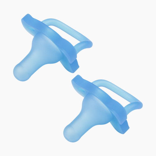 Dr. Brown's One-Piece Silicone Pacifier (2 Pack) - Blue, Stage 1