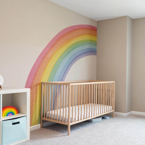 Half Rainbow Wall Decal, Large Rainbow Wall Decal, Nursery Wall Decal, Rainbow Wall Stcker, Baby Room Wall Decal, Rainbow Wallpaper