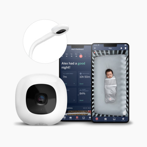Nanit Pro Smart Baby Monitor and Floor Stand - White