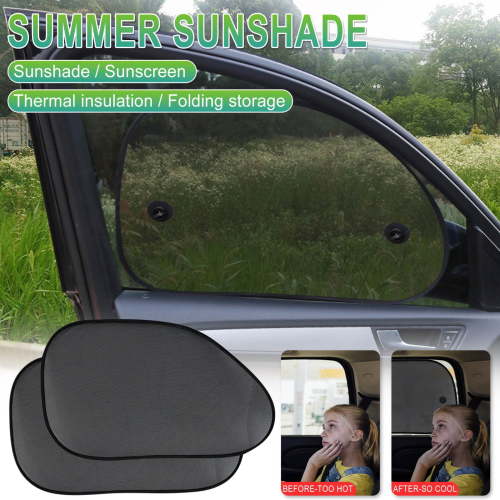 Donemore 2 Pcs Baby Window Sun Shade - Car Accessories Side Sun Visor- Kids Pets Seat - Sun Glare UV Rays Protection