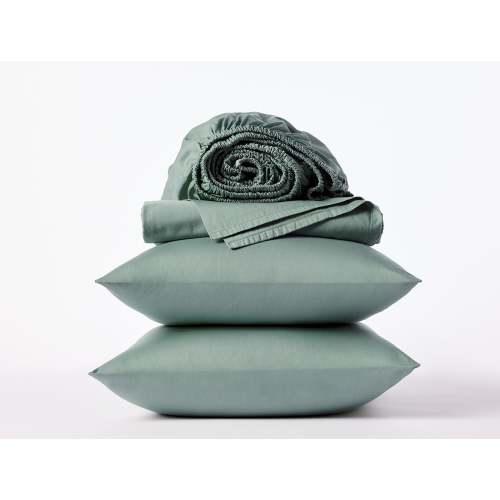 Cloud Soft Organic Sateen King Sheet Set in Sage– Coyuchi