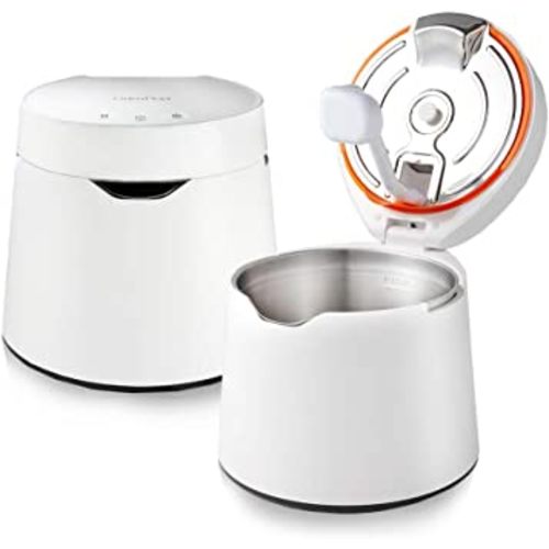 CarePod 31S Stainless Steel Ultrasonic Cool Mist Humidifier Whisper-Quiet Easy Clean for Large Room 1gal (4liter), Only 3 Washable Parts, Auto Shut-off, Reusable Filter Aroma Diffuser