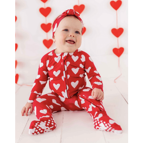 Heart Beet Convertible Romper | 9-12M