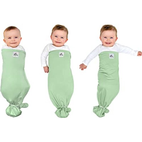 The Ollie Swaddle – Sleep Swaddle for Babies | Breathable, Moisture-Wicking Fabric to Prevent Overheating | Soft, Adjustable Fit | Ideal for Newborns & Infants (Meadow)