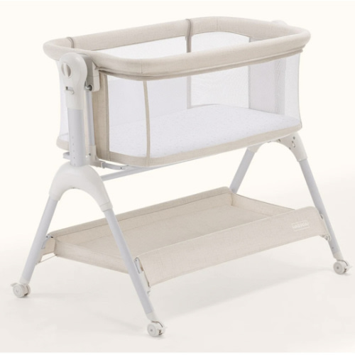 HARPPA Cuddly Sway | 3-in-1 Rocking Baby Bassinet & Bedside Sleeper for Newborns with Mattress for Reflux | Attaches to Bed, Adjustable Heights, Non-Toxic & CPSC Certified | Sturdy Frame, Portable Wheels, Tool-Free Setup, Gentle Rocking | Perfect for Newb