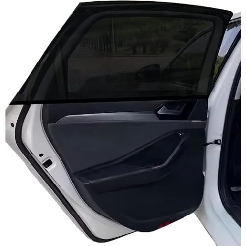 2Pack Car Window Shades Mesh Screen 27"x43", Universal Fit Most of Cars, Large SUV, Pickup, Sunshade for Car Camping UV Protection Breathable Mesh Baby Side Window Covers
