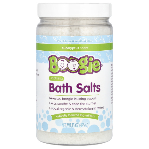 Boogie Wipes Soothing Bath Salts, Eucalyptus, 15 oz (425 g)