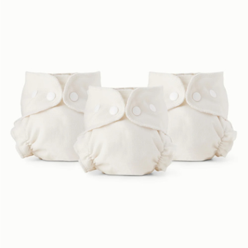 Organic Cotton Fitted cloth Diaper- 3 Pack
