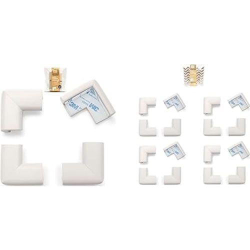 20 Corners - Bundle & Save - RovingCove HeftyFit Corner Guards, 20 Corners, Oyster White