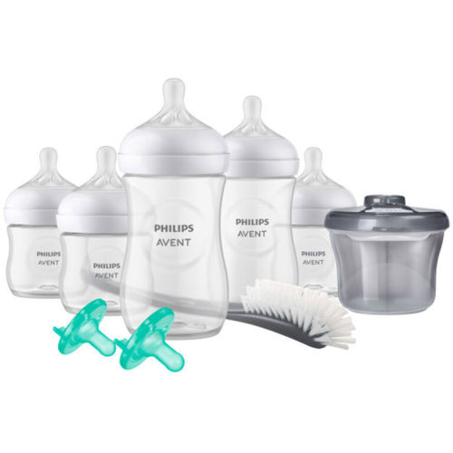 Philips Avent Natural Baby Bottle Newborn Baby Gift Set, SCD838/02, Clear - Starter - Natural Response