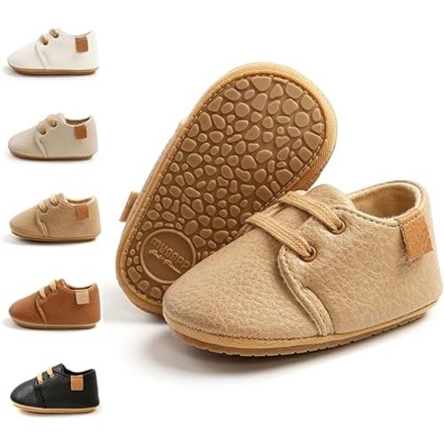 Meckior Baby Booties Newborn - B01/Khaki - 0-6 Months Infant