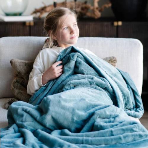 Saranoni Lush/Lush Toddler to Teen Blankets - Mineral Blue