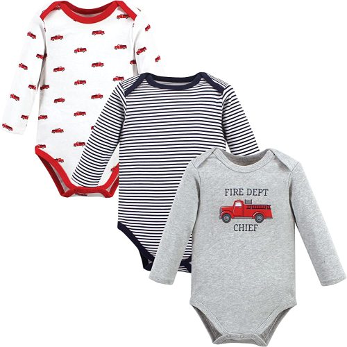Hudson Baby unisex-baby Cotton Long-sleeve Bodysuits