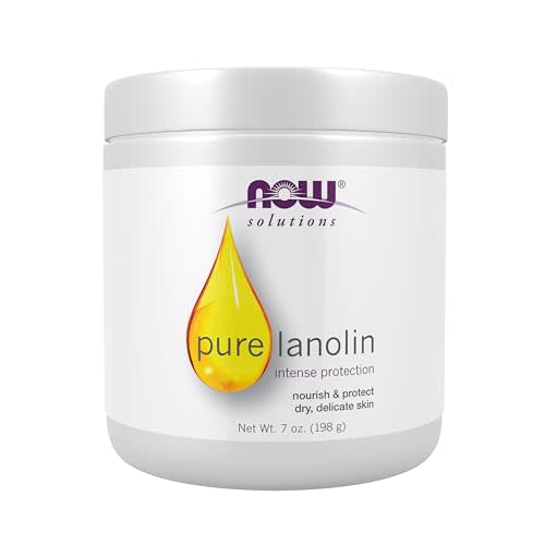 NOW Solutions, Pure Lanolin, Wind and Harsh Environment Skin Protectant, Thick Jelly, For Rough Dry Skin, 7-Ounce