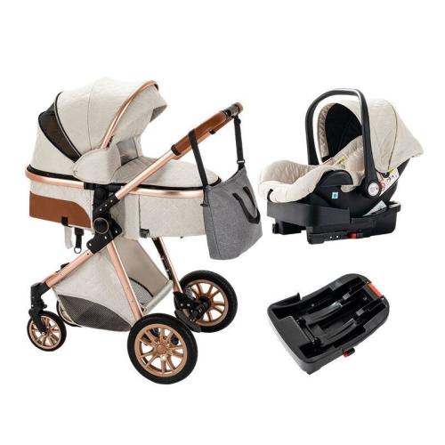 Premium 3-in-1 Baby Stroller (Car Seat & Base Included)