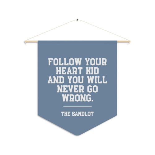 PICK COLORS - Boys Room Wall Decor, Sandlot Quote Flag Wall Art Banner, Kids Room Baseball Decor Pennant