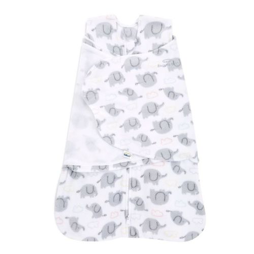 HALO Innovations SleepSack Micro-Fleece Swaddle Wrap - Animal Action - S