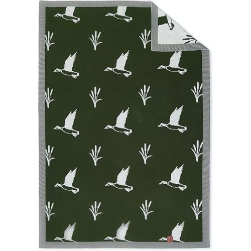 Mallard Duck Jacquard Baby Blanket, 30"x40" Two-Sided Breathable Throw Blanket for Boys and Girls, Newborn Infant Toddler Ideal for Gift