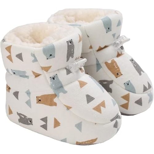 Warm Fur Baby Boots,Baby Boys Girls Fleece Fur Knit Winter Warm Snow Boots Soft Sole Crib Shoes Booties for Newborn