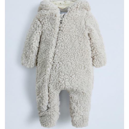 FAUX SHEARLING BODYSUIT - Light gray | ZARA United States