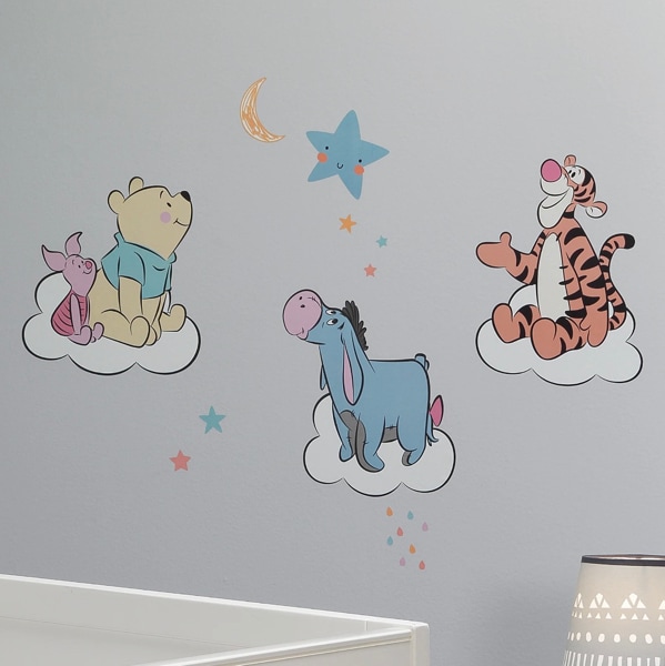 Disney Baby Winnie the Pooh Hugs Piglet/Eeyore/Tigger Wall Decals