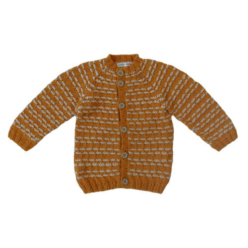 Dune Cardidgan ( Hand Knitted) - Yellow Mustard – Manymoons