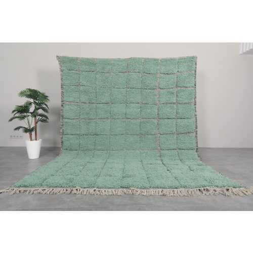 Moroccan rug green - Beni ourain rug - Handmade rug  - Moroccan berber rug - Morocco rug - Moroccan area rug