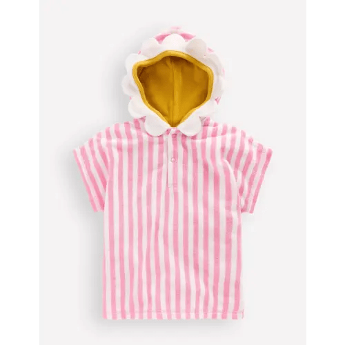 Novelty Towelling Throw-on-Pink Flower | Boden USA