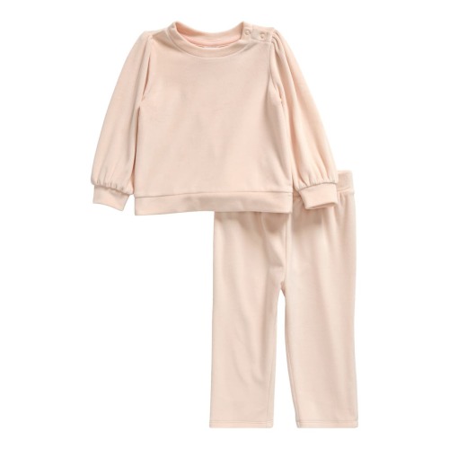 Velour Sweatshirt & Pants Set
